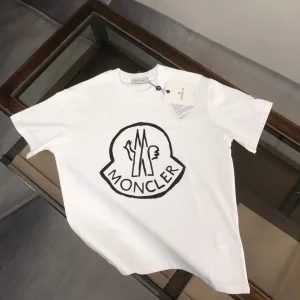 AAA Luxury Moncler Short-Sleeved T-Shirt Ash Cotton Pure Slim Fit
