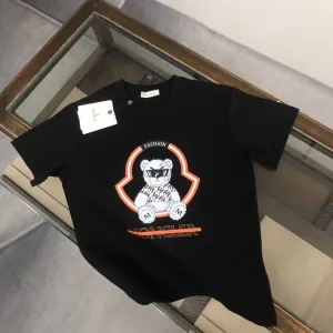 AAA Moncler Short-Sleeved T-Shirt Ash Cotton Pure Slim Fit