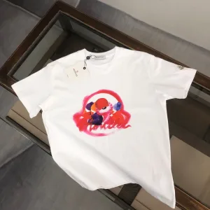 Designer Moncler Short-Sleeved T-Shirt Ash Cotton Pure Slim Fit