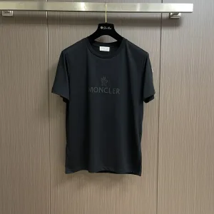 High Quality Moncler Short-Sleeved T-Shirt Red Cotton Fleece Spring Summer