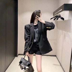 Luxury Saint Laurent Stone Short-Sleeved Shirt