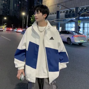 Designer Adidas Outerwear Red Exquisite Workmanship Simple Design