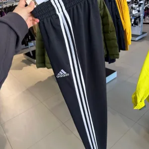 Luxury Adidas Long Pants Black Cotton Air Layer Spring Autumn Winter