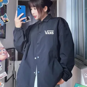 High Quality Vans Coat Red Easy To Match Spring