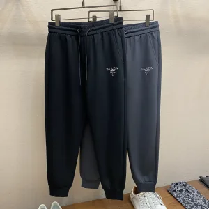 Designer Prada Sweatpants Ash Cotton Pure