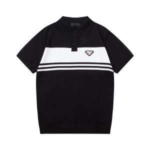 High Quality Aaa Prada Knit Fabric Sweater For Spring