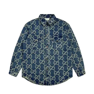 AAA Gucci T-Shirts Blue Denim