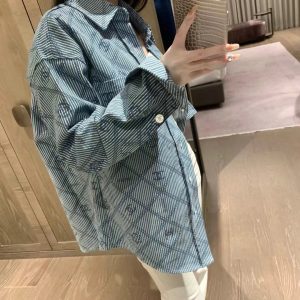 Luxury Chanel Denim Shirts For Early Spring