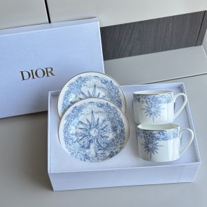 Luxury Dior Gold Coffee Cup