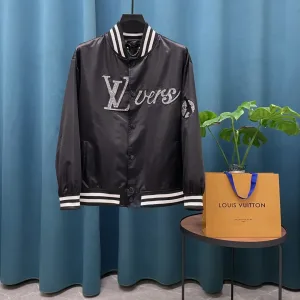 Super Clone Luxury Louis Vuitton Jacket Red Wool Jacquard Lace Street Style Understated Luxury Embroidery