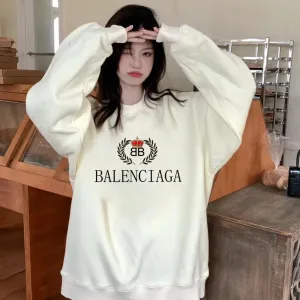 Designer Reps Balenciaga Sweatshirt Black Cotton Xinjiang Spring Autumn
