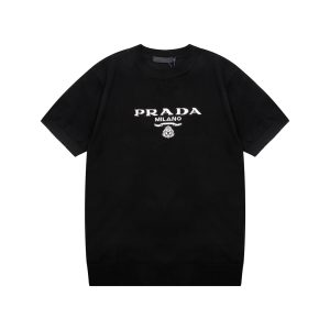 Designer Aaa Prada Knit Fabric Sweater For Spring