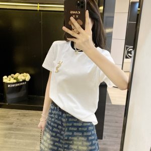 Luxury Saint Laurent Short Sleeves