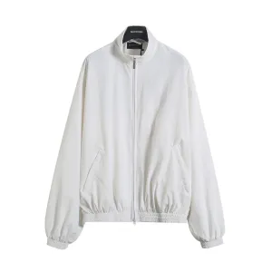 High Quality Balenciaga Jacket Ash Polyester Mesh Embroidery