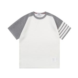 Designer Aaa Thom Browne Short-Sleeved Shirts For Spring