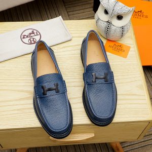 Designer Hermès Cowhide Leather Shoes