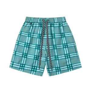 Luxury Burberry Shorts Polyester Fiber Mesh Quick-Drying Summer Side Pockets