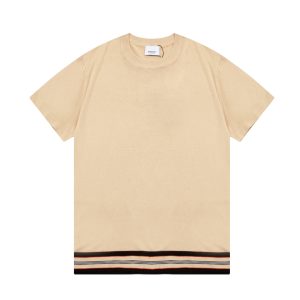 Luxury Designer Burberry Cotton Short-Sleeved Shirts