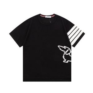 Aaa Thom Browne Knitted Fabric Short-Sleeved Shirts For Spring