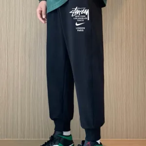 AAA Nike Casual Pants Red Cotton Suitable For All Body Types Spring Autumn