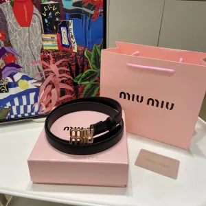 Reps Designer Miu Belt Black