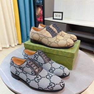 Designer Aaa Gucci Calfskin Leather Shoes