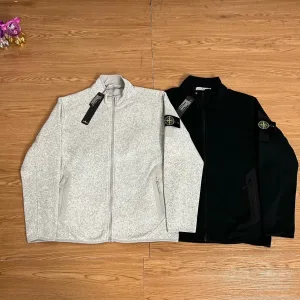 AAA Stone Island Coat Ash Cotton Pure Street Style Slim Fit