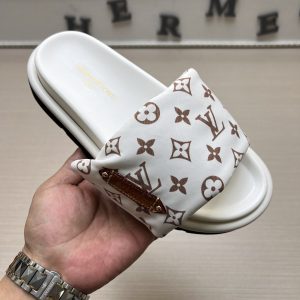 Luxury Louis Vuitton Denim Slippers