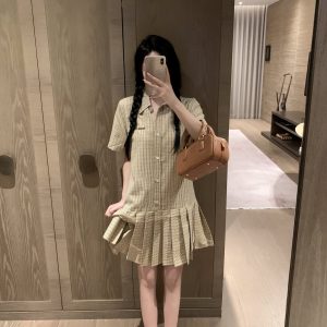 Aaa Designer Miu Miu Plaid Shirts