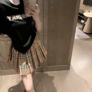 High Quality Aaa Burberry Plaid Short-Sleeved Shirts