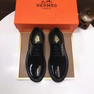 Designer High Quality Hermès Cowhide Leather Shoes
