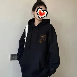 Reps Designer Fila Hoodie Red Cotton Pure Long-Staple Spring Autumn