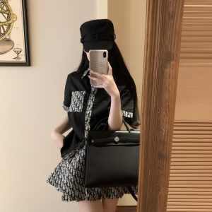 High Quality Aaa Dior Jacquard Short-Sleeved Shirts