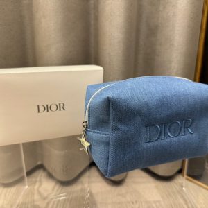Aaa Dior Denim Makeup Bag