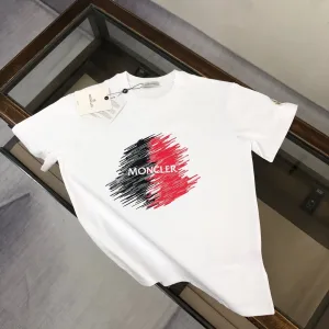 Super Clone Designer Monk Short-Sleeved T-Shirt Ash Cotton Pure Slim Fit