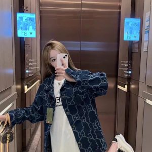 Designer Luxury Gucci Denim Shirt For Autumn