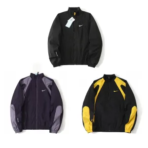 High Quality Nike Outerwear Yellow Woven Fabric Minimalist Style