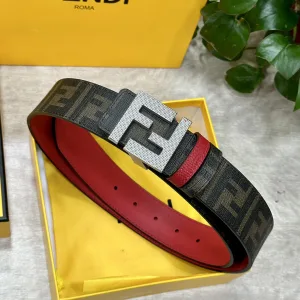 Super Clone High Quality Fendi Belt Red