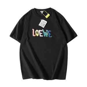 High Quality Luxury Loewe Cotton Short Sleeves