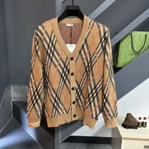 AAA High Quality Burberry Cardigan Color Cotton Pure