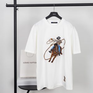 High Quality Luxury Louis Vuitton Cotton Short-Sleeved T-Shirt