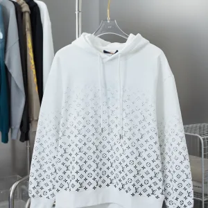 Luxury High Quality Louis Vuitton Hoodie Ash Cotton Pure