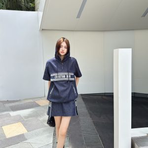 Aaa High Quality Dior Denim Short-Sleeved Shirts