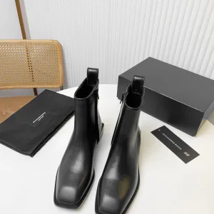High Quality Alexander Wang High Heels Ash Genuine Leather Sheepskin Cowhide