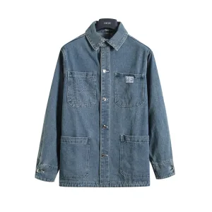 Reps AAA Dior Jacket Red Wool Denim Embroidery Patch