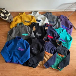 Super Clone Patagonia Outerwear Red Wool Polyester Nylon Spandex Fleece Patch