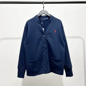 Reps AAA Ralph Lauren Outerwear Blue Cotton Pure Autumn Winter Embroidery