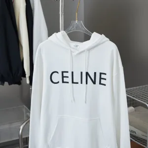 Luxury Celine Hoodie Ash Cotton Pure