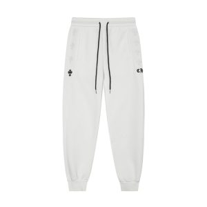Luxury Chrome Hearts Cotton Trousers For Autumn