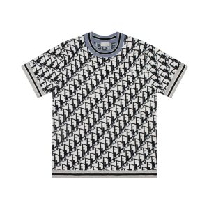 Designer Dior Jacquard Short-Sleeved T-Shirt For Spring